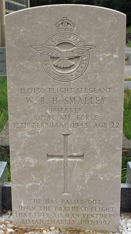 F/Sgt William Bertram Hammond Smalley<br /><br /><br />died on active duty - February 13th, 1943